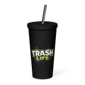 Trash Life Logo Tumbler — Black