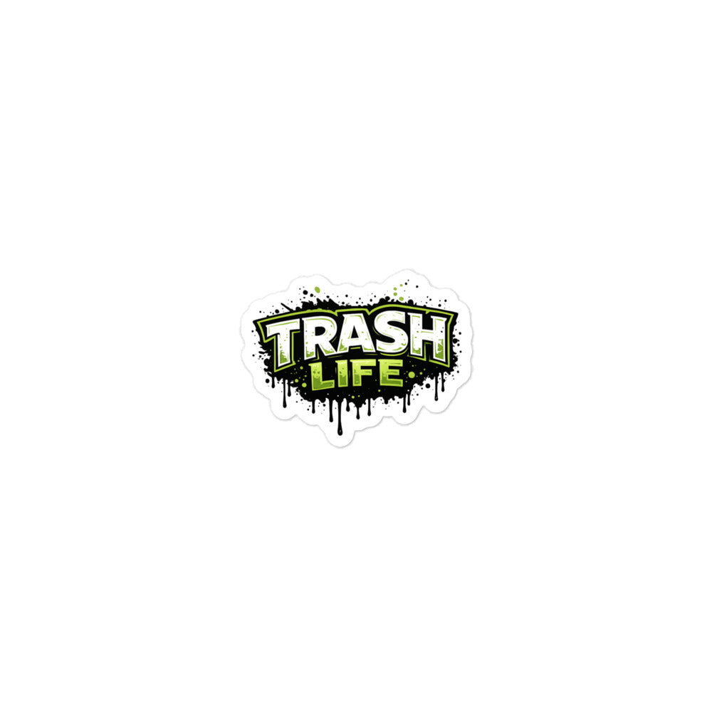Trash Life Logo Sticker