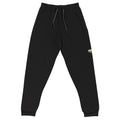 Trash Life Logo Joggers in Black, product-only front view
