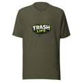 Trash Life Logo Tee — Military Green
