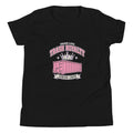 Trash Royalty Junior Youth Tee in Black, product-only front view